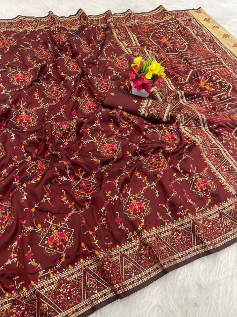 Vastrangan rajwadi pashmina saree for women wholesale